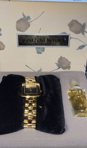 JONES NEW YORK by Paul Sebastian 1/8 oz Eau de Parfum Mini Dab-On &  Gold Watch