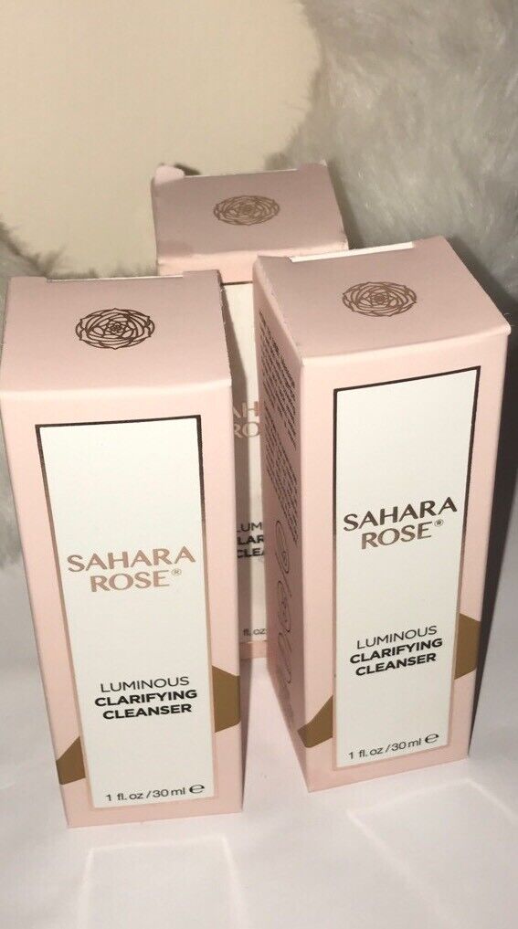 (x3)Sahara Rose Luminous Clarifying Cleanser Travel Size 1 oz / 30 mL New In Box