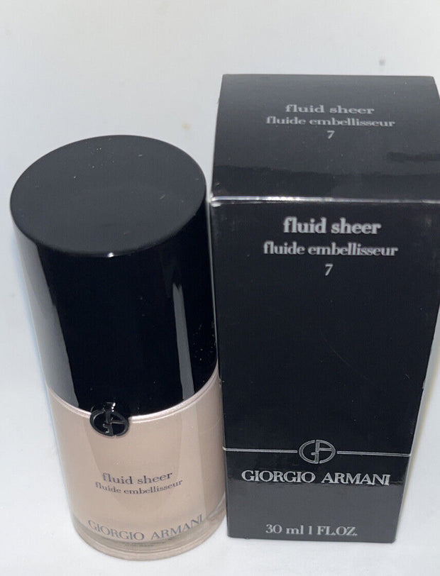 Giorgio Armani Fluid Sheer Fluide Embellisseur #7 Full Size 1 fl oz.