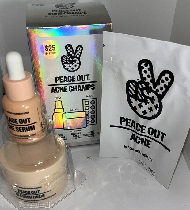 Peace Out Acne Champs Limited Edition Value Set w/ 10-Pack Acne Dots