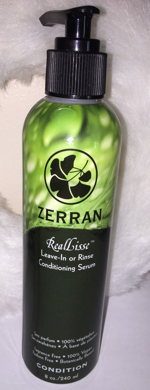 Zerran RealLisse Leave-In or Rinse Conditioning Serum - 8 oz  (lot of 2) NEW