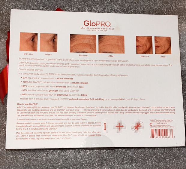 GLOPRO Microneedling Regeneration Tool Plus 60 Skin Prep Pads, Bonus