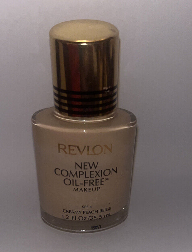 REVLON New Complexion Oil Free Liquid Makeup -Creamy Peach Beige. Full Size