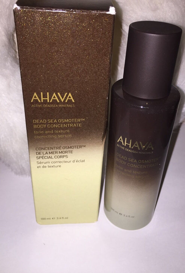 AHAVA Dead Sea Osmoter Body Concentrate Tone & Texture Serum 3.4 oz/100ml NIB