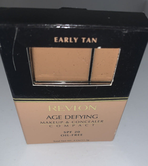 Revlon Age Defying Makeup & Concealer Compact EARLY TAN NEW.