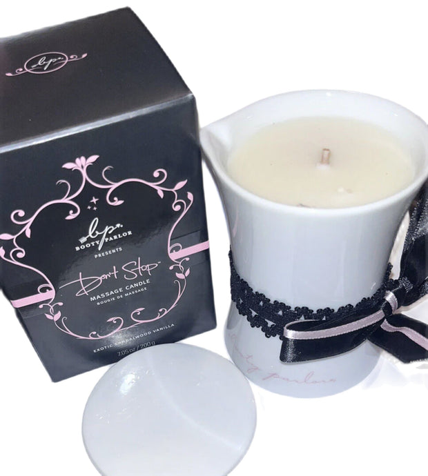 Booty Parlor Don’t stop massage candle Exotic Sandlewood  Vanilla 7.05 oz