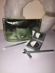 Mally 24/7 Eye Lining System with Applicator ,Shiny Green Case~Crisp Black~NEW