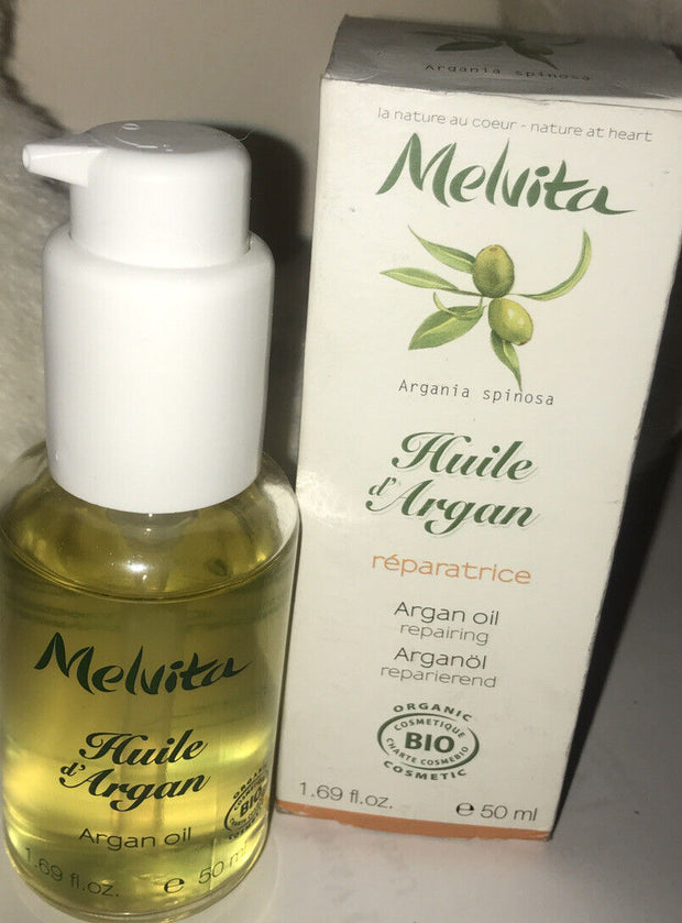 MELVITA ORGANIC ARGAN OIL FACE,NAIL AND HAIR 50 ML 1.6FL.OZ