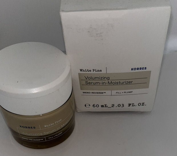 KORRES White Pine Volumizing SERUM IN MOISTURIZER Meno-Reverse Anti-Aging 2.03oz