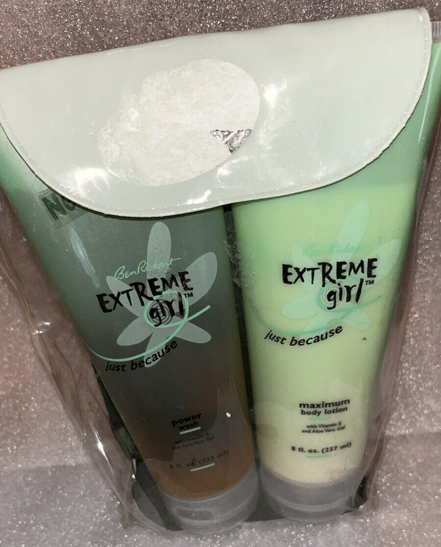 Ben Rickert  Extreme Girl Just Because Body Lotion and power wash 8 oz each