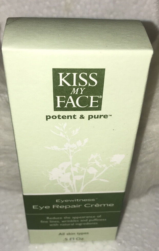 Eyewitness Eye Repair Cream by Kiss My Face for Unisex - 0.5 oz Cream NEW IN BOX