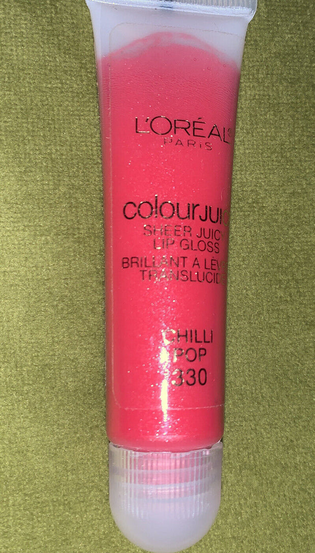 L'oreal Colour Juice Lip Gloss (#330 CHILI POP) 0.5 oz/ 15 ml DISCONTINUED