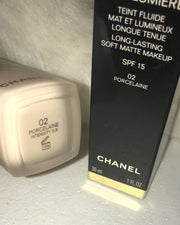 Chanel Mat Lumiere Foundation 02 PORCELAINE Discontinued. Brand New In Box