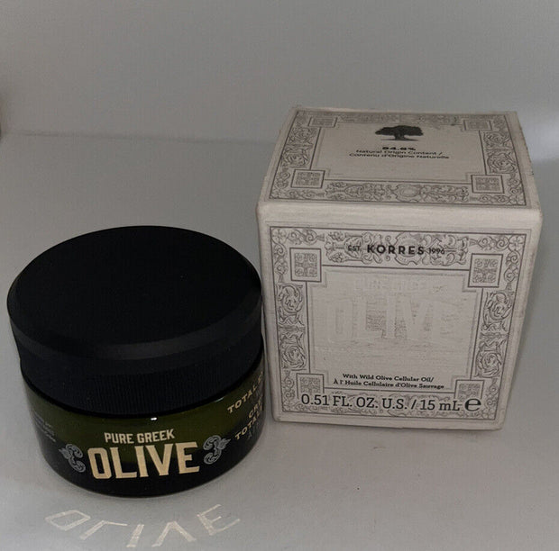 Kores Pure Greek Olive Total Eye Recovery Cream 0.51 oz NEW IN BOX