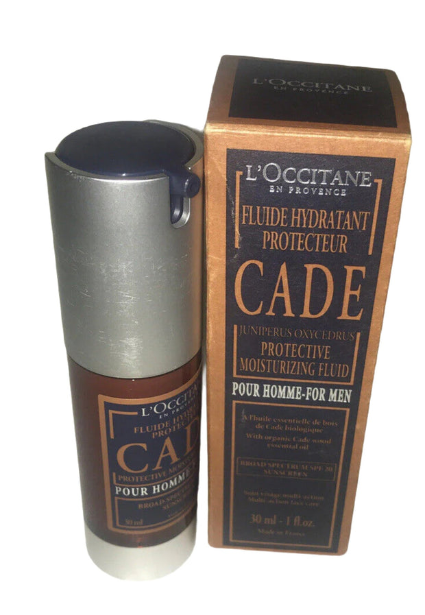 L'OCCITANE CADE PROTECTIVE MOISTURIZING FLUID 1OZ/30ML NIB