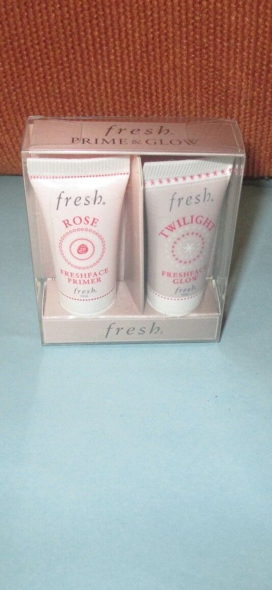 (x2)Fresh Prime & Glow 2 Pc Set~Freshface Rose Primer & Twilight Glow~New in Box