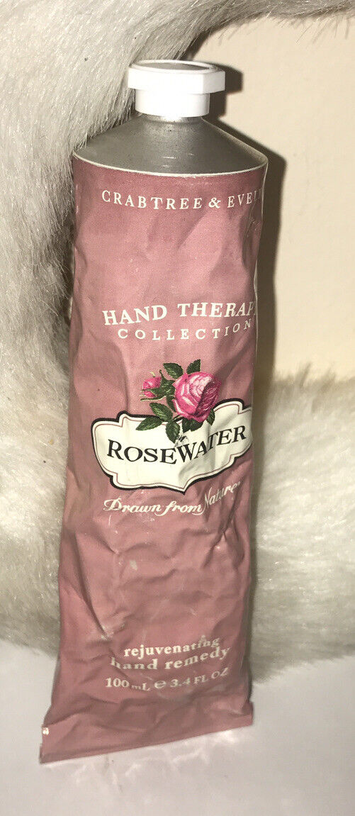 CRABTREE EVELYN ROSEWATER REJUVENATING HAND REMEDY~3.5 oz METAL TUBE.**ROUGH