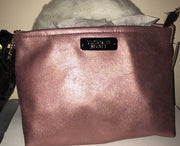 VICTORIA'S SECRET Cosmetic Makeup Bag Duo ~Dusty Rose~ NWT