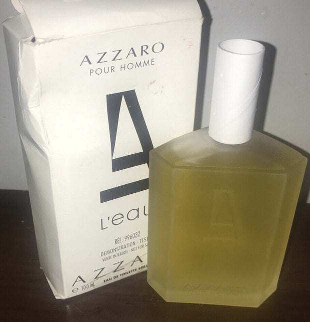 Azzaro Pour Homme L'eau EDT Spray 3.4 oz 100ml Tester No Cap 2011