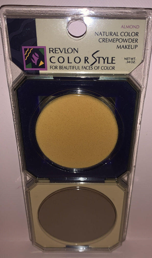 Revlon COLORSTYLE Natural Color CremePowder Makeup~ Almond .34 oz NEW