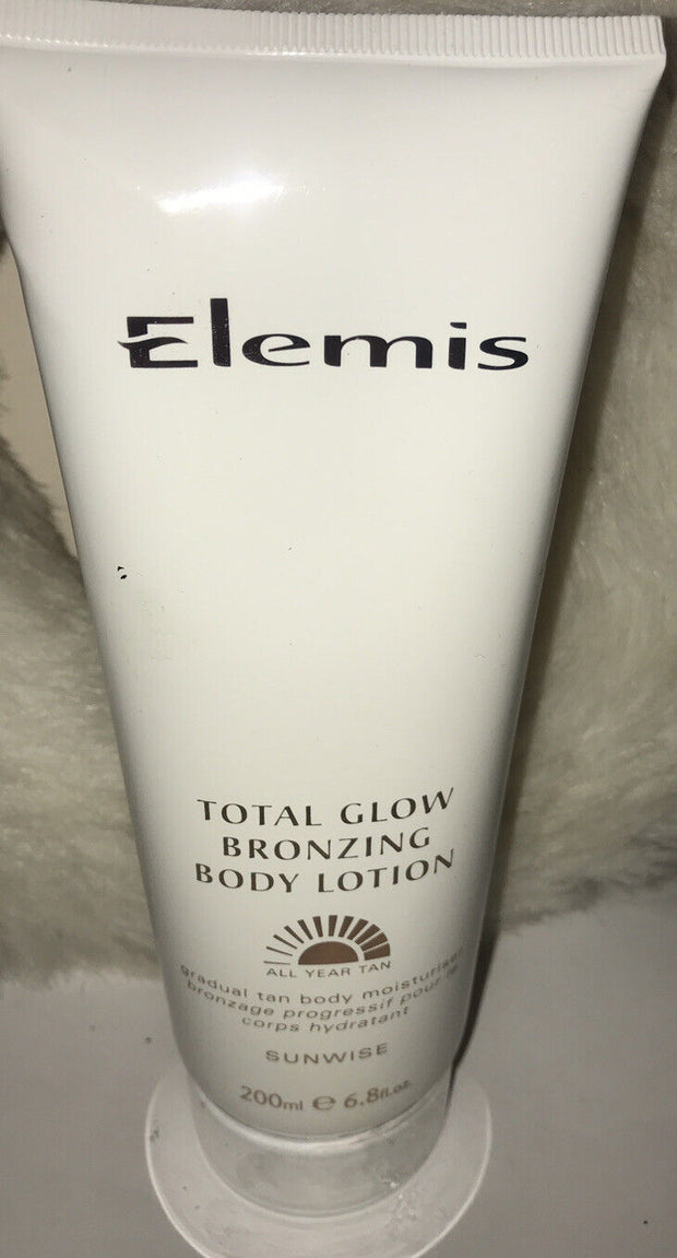 ELEMIS TOTAL GLOW BRONZING BODY LOTION 6.8 Oz. Sealed Tube