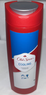 X3 Old Spice COOLING 2-in-1 Shower Gel & Shampoo 13.5 fl oz / 400 ml Each