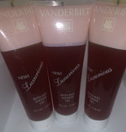 3X Vanderbilt Luxurious Bath And Shower Gel 4.0 Oz / 118 Ml Each