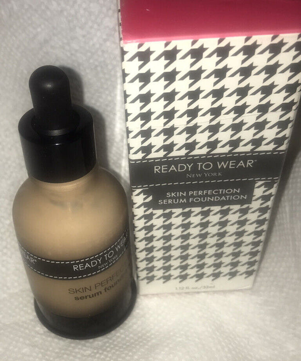 Ready To Wear Skin Perfection Serum Foundation Deep Medium 1.12 Oz. NEW IN BOX