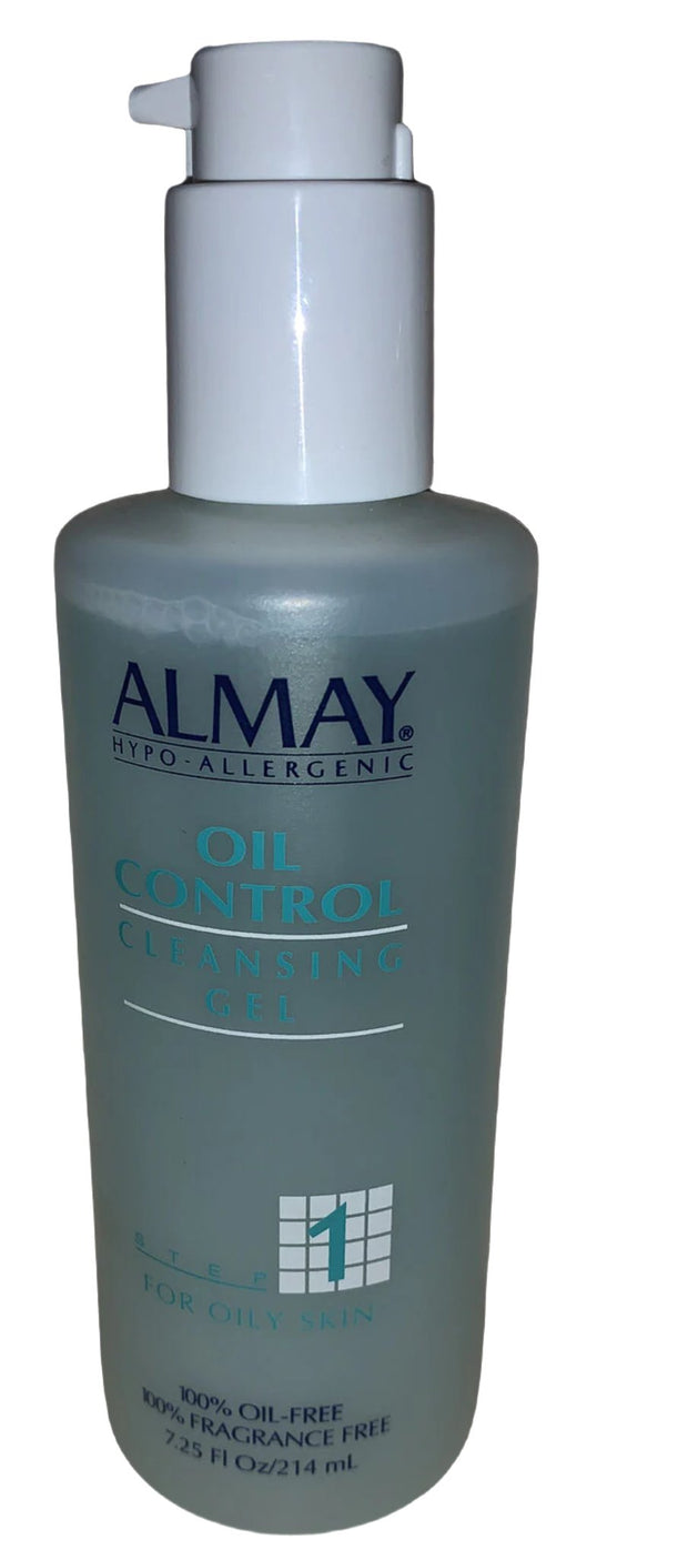 Almay Oil Control Cleansing Gel.Step 1.Fragrance free,Oil free 7.25 fl oz