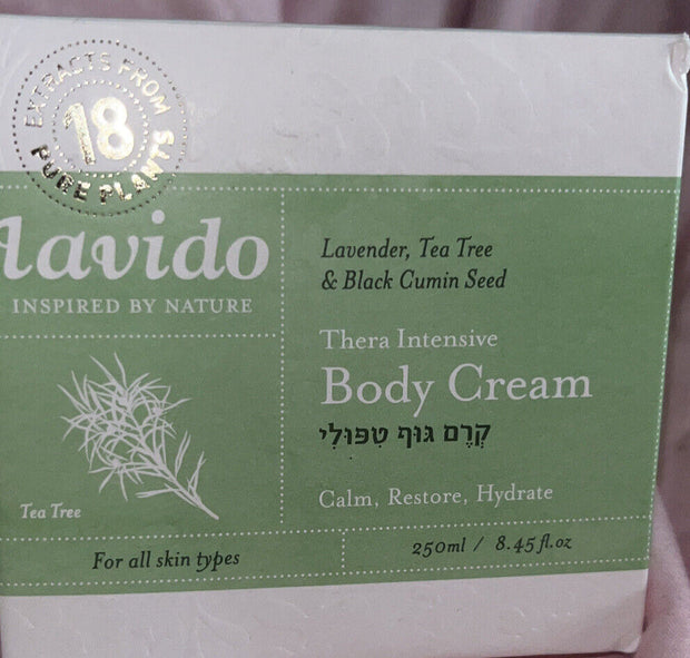 Lavido Thera Intensive Body Cream 250ml/ 8.45oz NEW Sealed Lavender Tea Tree