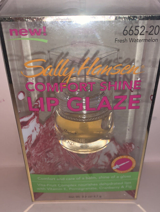 X2 SALLY HANSEN Comfort Shine Lip Glaze FRESH WATERMELON 6652-20