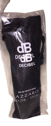 dB DECIBEL BY AZZARO Eau de Toilette Travel Spray with POUCH .25 OZ/7.5 ML ~NEW