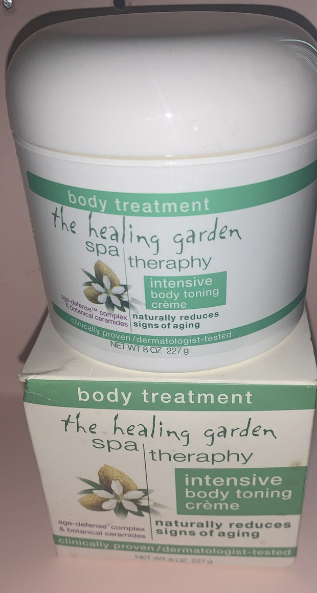 THE HEALING GARDEN - SPA THERAPY INTENSIVE BODY TONING CREME - 8.0 OZ. - NIB