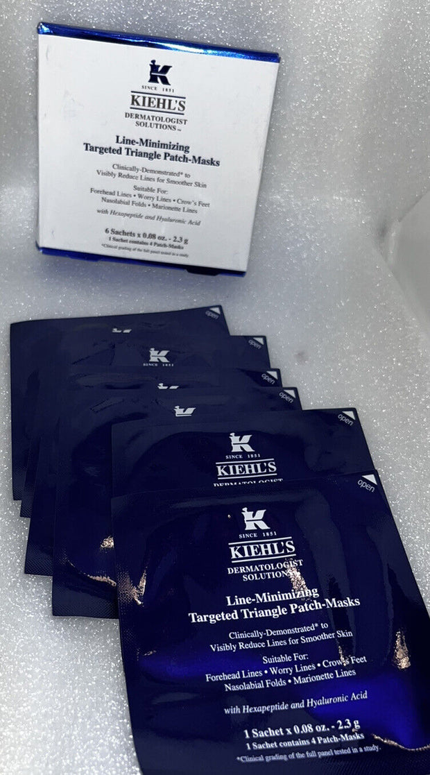 Kiehl's Line-Minimizing Targeted Triangle Patch - Masks Pack Of 6 - NEW