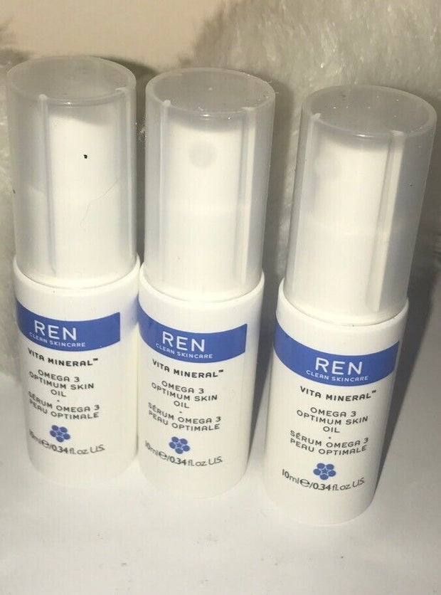 (X3) REN Vita Mineral Omega 3 Optimum Skin Oil 10 ML EACH