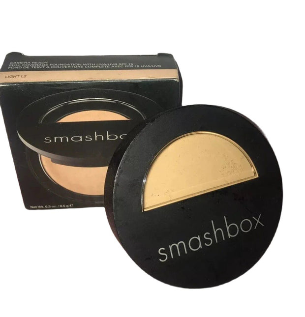 Smashbox Camera Ready Full Coverage Foundation SPF 15 -Light L2 (0.3oz) 8.5g NIB