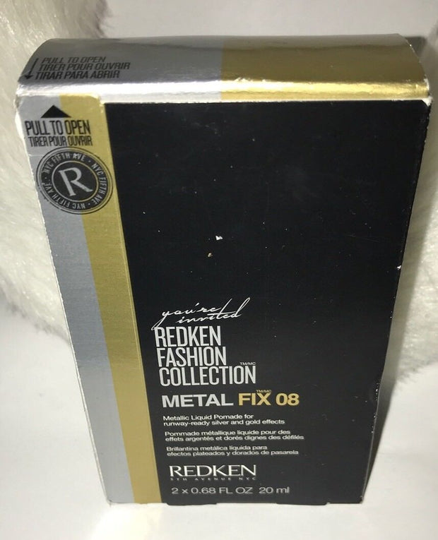 REDKEN METAL FIX 08 Metallic Liquid Pomade for Silver And Gold Effects 2x.68 Oz