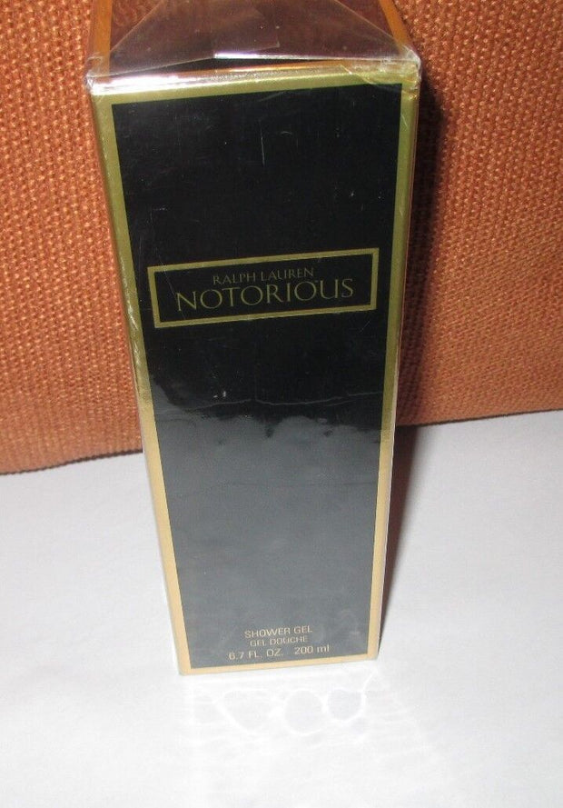 RALPH LAUREN ~Notorious 6.7 fl oz Shower Gel~Sealed In Box