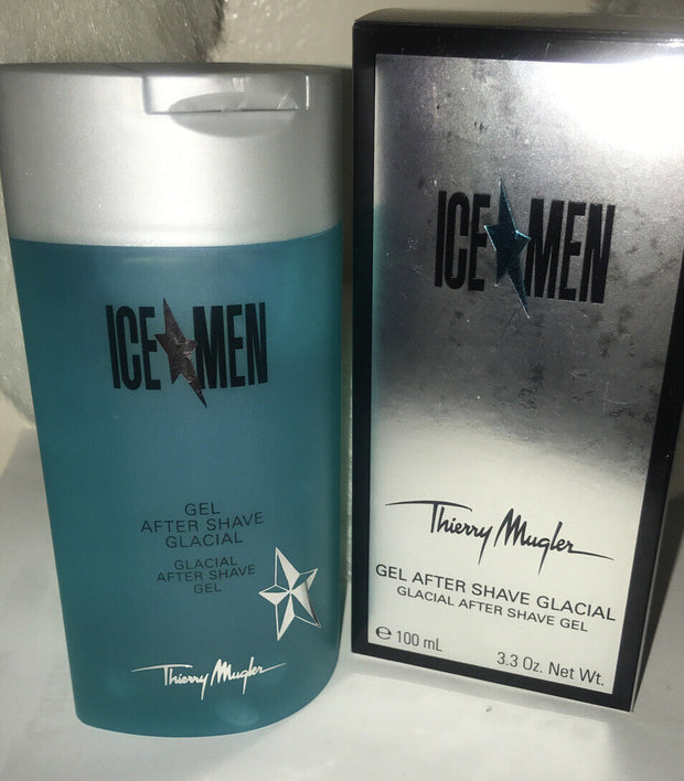 Thierry Mugler Ice Men Glacial After Shave Gel ~ 3.3 oz ~New In Box