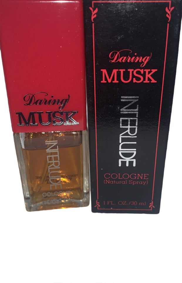 Daring MUSK INTERLUDE By Frances Denney Cologne Spray 1 fl oz. Low Filled