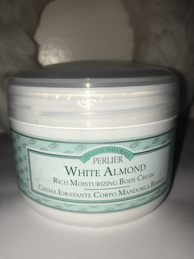 Perlier WHITE ALMOND Rich MOISTURIZING BODY CREAM, 13.5 oz  Sealed