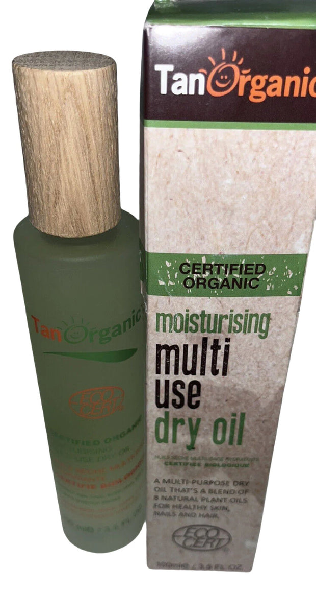 Tan Organic Certified Organic Multi Use Dry Oil  3.5 Oz