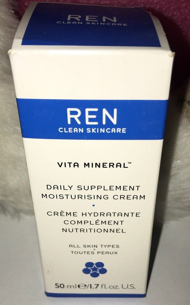 REN Skincare Vita Mineral Daily Supplement Moisturising Cream-1.7 Oz NEW IN BOX