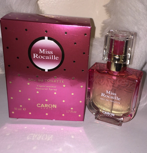 Miss Rocaille By Caron Eau De Toilette Coffret with Tee Shirt 1.7oz Spray ~NIB