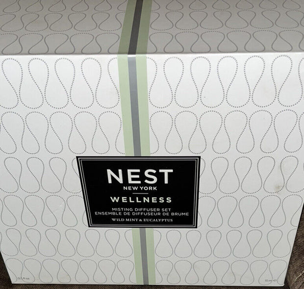 NEST New York Wellness Wild Mint & Eucalyptus Misting Diffuser Set New