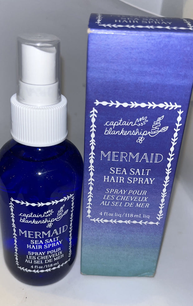 Captain Blankenship Mermaid Sea Salt Hair Spray (4 fl oz/ 118 mL) NIB