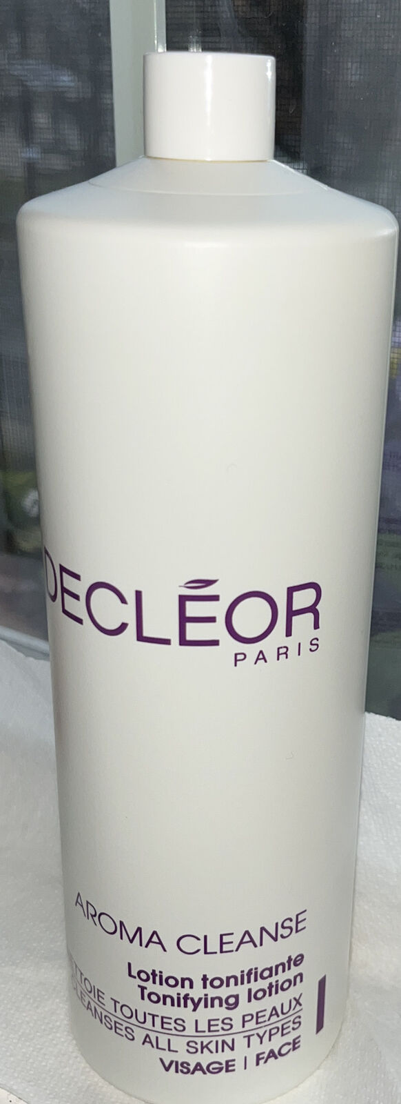 Decleor Aroma Cleanse Tonifying Lotion Jumbo Size 33.8 Fl Oz/ 1000 ml. NEW