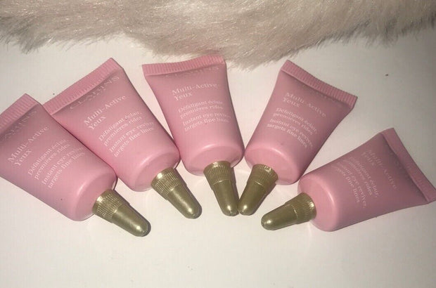 5x Clarins Multi-Active Yeux Instant Eye Reviver 0.1 oz each Deluxe Samples