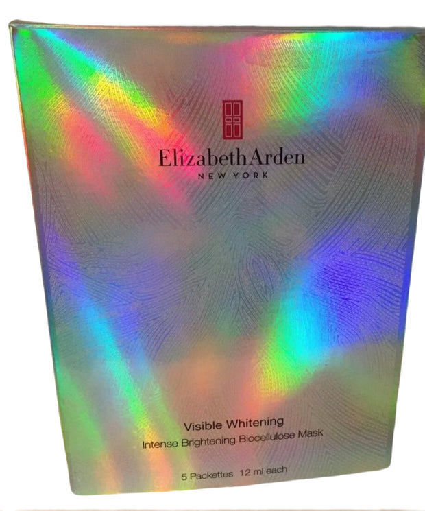 Elizabeth Arden Visible Whitening Intense Brightening Biocellulose Mask~5pcs NIB