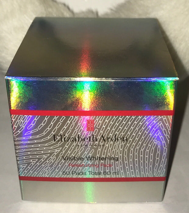 Elizabeth Arden Visible Whitening/Illuminating Retexturing Pads 50 Pads 60ml NEW